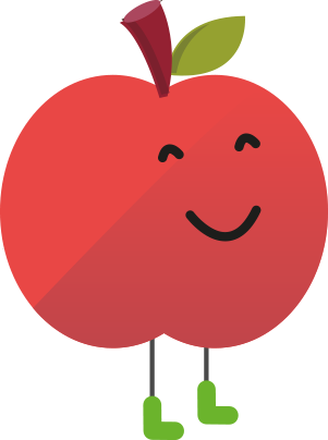 Smiling apple